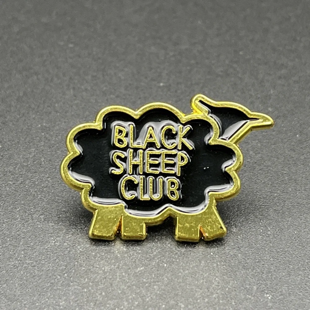 Black Sheep‎ Club Funny Novelty Lapel Hat Pin